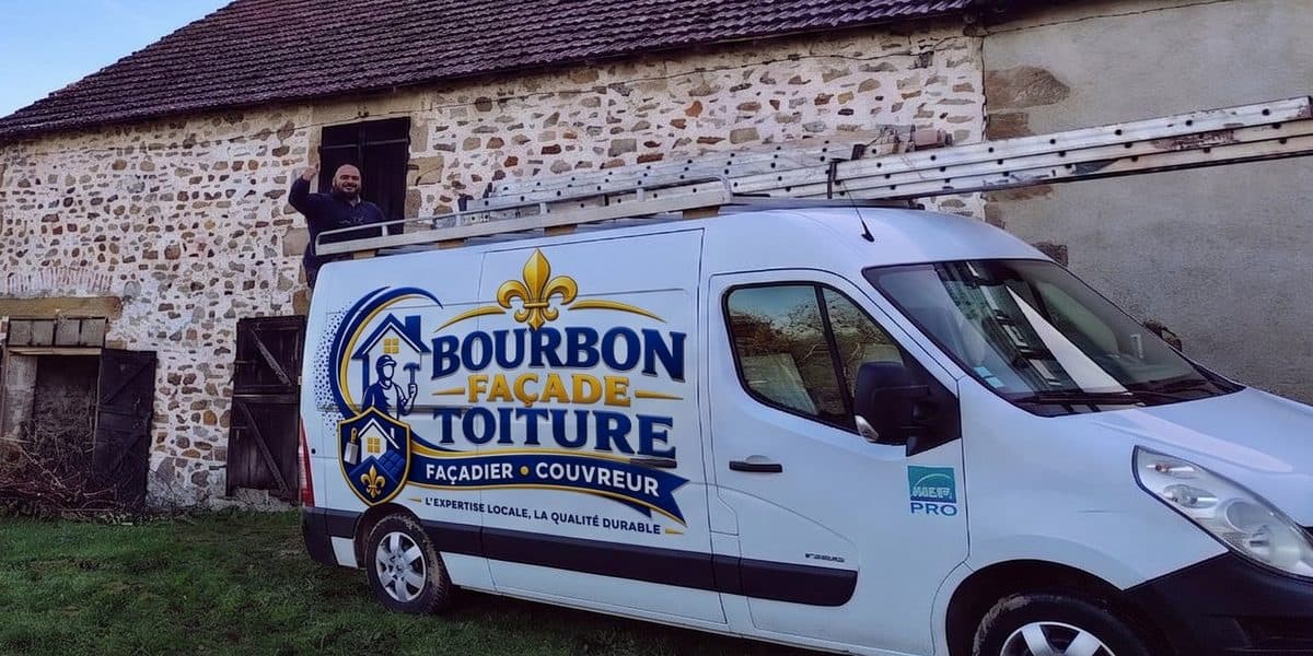 Camionnette Bourbon Façade Toiture